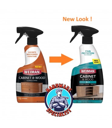Weiman 332 Cabinet and Wood Cleaner and Polish Spary - 473mL