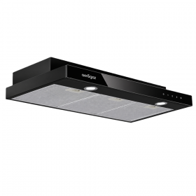 Aerogaz AZ-9100 90cm Slim Hood Black Cooker Hood