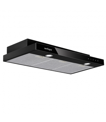 Aerogaz AZ-9100 90cm Slim Hood Black Cooker Hood