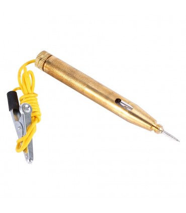 Hunter Car Voltage Test Pen - Brass