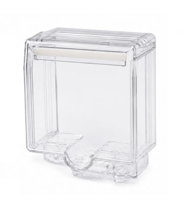 EM WP55-1 IP55 Single Weatherproof Socket Cover - Transparent
