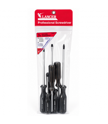 Lancer P03007-1 7-Pieces GO-THRU Screwdriver Set