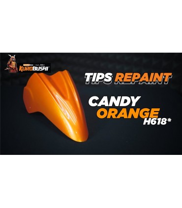 Samurai H618 Candy Orange Glossy Finish High-Temperature Spray Paint - 400mL