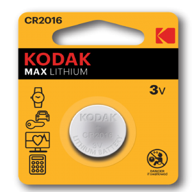 Kodak CR2016 3V Lithium Button Cell Battery