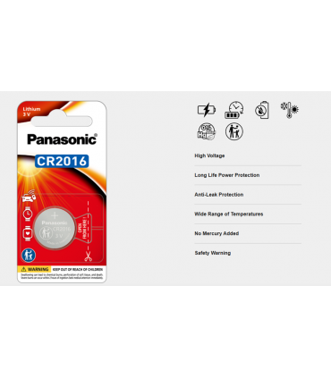 Panasonic CR2016 3V Lithium Coin Battery