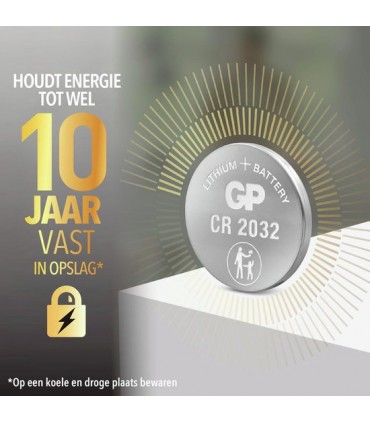 GP CR2032 3V Lithium Button Cell Battery