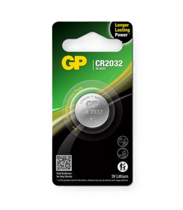 GP CR2032 3V Lithium Button Cell Battery