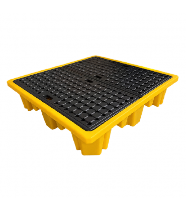 4 Drum Spill Pallet - 4 Way Forklift Entry
