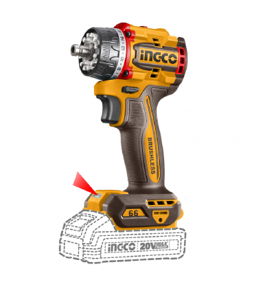 Ingco CDLI206686 2 x 20V Lithium-Ion 66Nm Multi Head Drill Driver Set