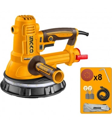 Ingco DWS10508 850W 7 inch Electric Drywall Sander with 8 Pieces