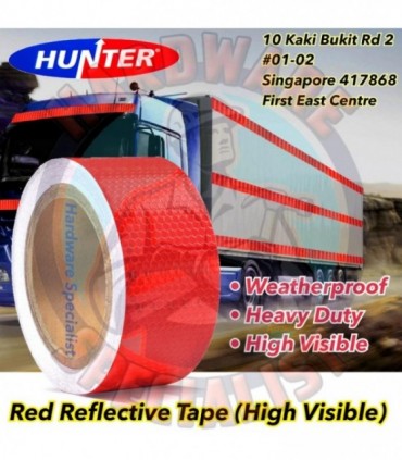 Hunter Highly Visible Safety Reflective Tape (Red)