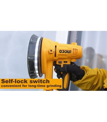 Ingco DWS10508 850W 7 inch Electric Drywall Sander with 8 Pieces