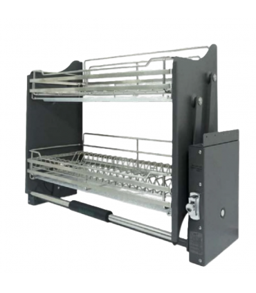 ecoWare QJA Up and Down Storage Kit with Dish Rack Basket (SUS304)