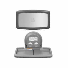 Bobrick KB300-01SS Koala Kare Surface-Mounted Horizontal Baby Changing Station with Stainless Steel Veneer