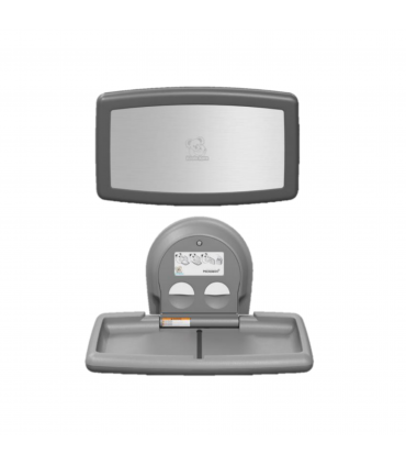 Bobrick KB300-01SS Koala Kare Surface-Mounted Horizontal Baby Changing Station with Stainless Steel Veneer