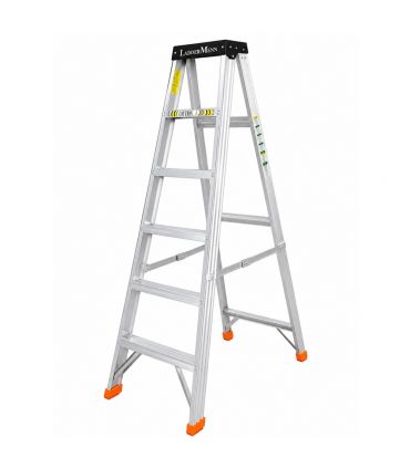 LadderMenn Super Extra Heavy Duty Anti-slip 2-24 Steps Aluminium Ladder - 150kg