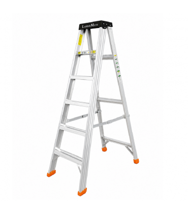 LadderMenn Super Extra Heavy Duty Anti-slip 2-24 Steps Aluminium Ladder - 150kg