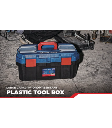 Dong Cheng Large Capacity Drop Resistant Plastic Tool Box - 14" to 21"