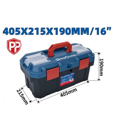 Dong Cheng Large Capacity Drop Resistant Plastic Tool Box - 14" to 21"