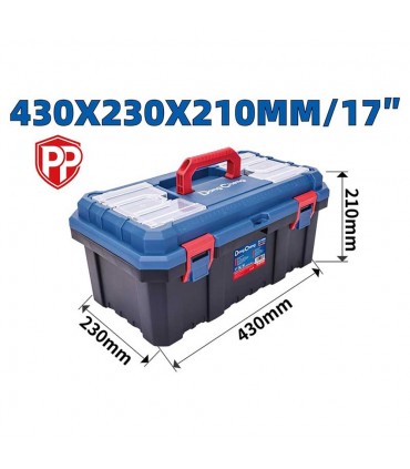 Dong Cheng Large Capacity Drop Resistant Plastic Tool Box - 14" to 21"