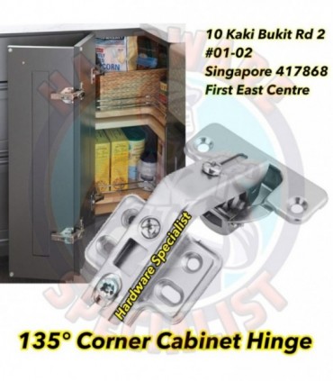 135 Degree Cabinet Corner Hinge (1 Piece)