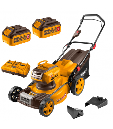 Ingco LMLI20186 2x20V(40V) Lithium-Ion 460mm Brushless Cordless Lawn Mower Kit