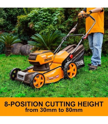 Ingco LMLI20186 2x20V(40V) Lithium-Ion 460mm Brushless Cordless Lawn Mower Kit