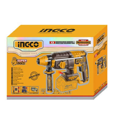 Ingco CRHLI20248 20V Brushless 4-Mode 24mm Rotary Hammer Drill  - Bare Unit