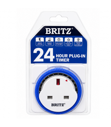 Britz BR-TM-01 24 Hour Plug-In Mechanical Timer