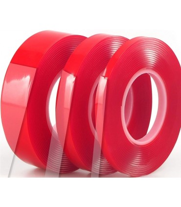 Hunter 121 Industrial Grade Double-Sided Polyester Tape - 12mm, 18mm & 24mm x 10 Yards