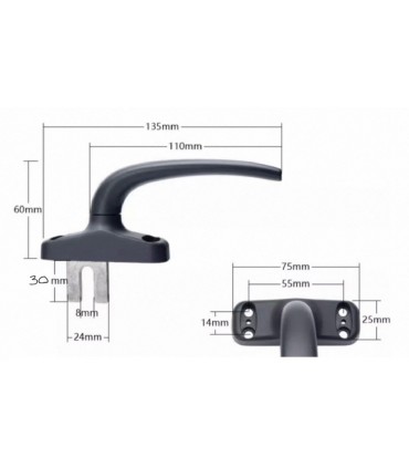 Hardware Specialist HS55MP Multi Point Window Handle