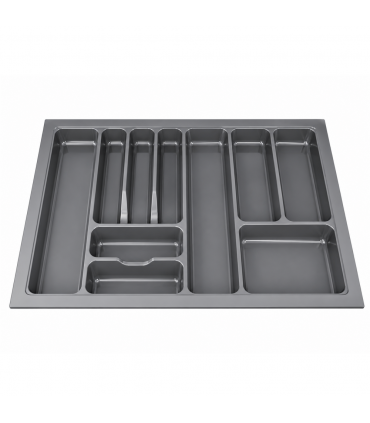 ecoWare Kitchen ABS Cutlery Tray - Dark Grey