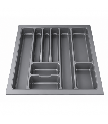 ecoWare Kitchen ABS Cutlery Tray - Dark Grey