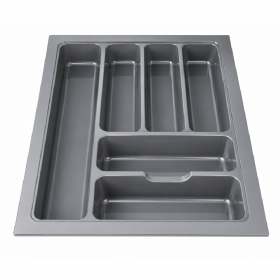 ecoWare Kitchen ABS Cutlery Tray - Dark Grey