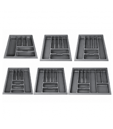 ecoWare Kitchen ABS Cutlery Tray - Dark Grey