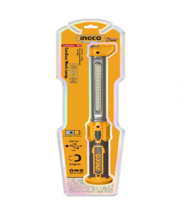 Ingco HWLI043006 4V Rechargeable LED Work Lamp 150–300 Lumens