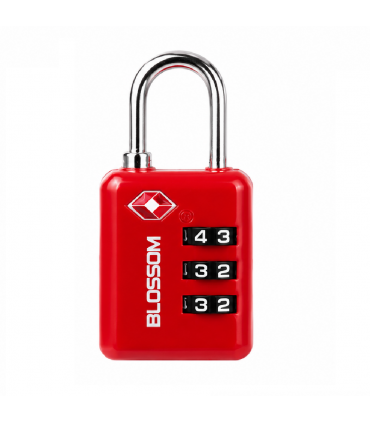 Blossom TSA23502 TSA Anti-Rust Zinc Alloy Combination Padlock