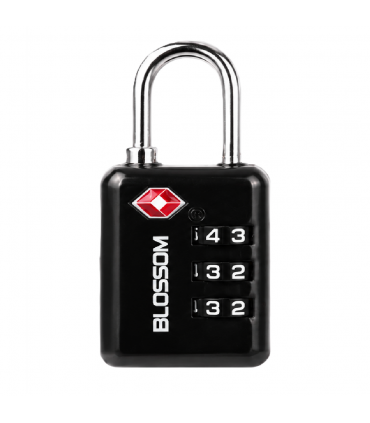 Blossom TSA23502 TSA Anti-Rust Zinc Alloy Combination Padlock