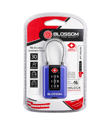 Blossom TSA23902 Anti-Rust Zinc Alloy Combination Padlock