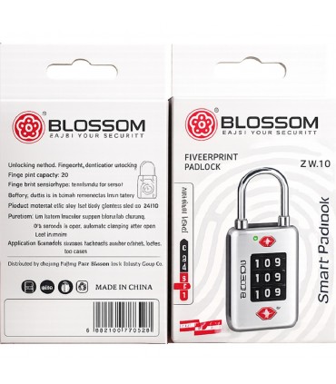 Blossom ZW10 Zinc Alloy Smart Fingerprint Padlock
