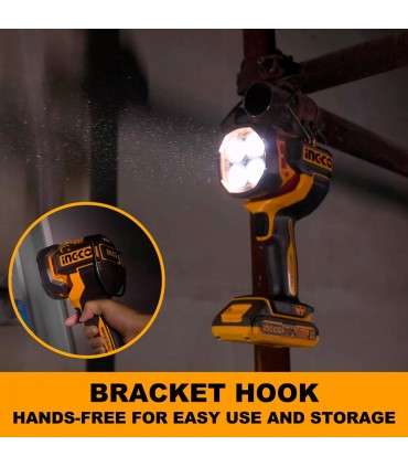Ingco CWLI20885 20V Lithium-Ion 22.55W Work Lamp - Bare Unit