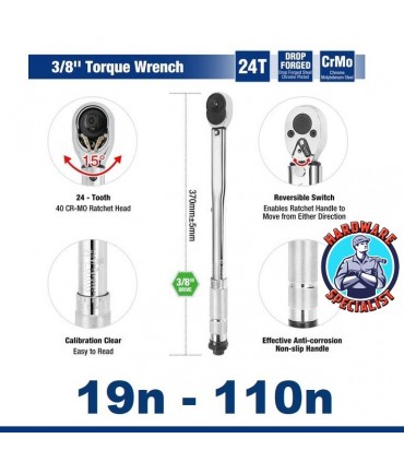 Hardware Specialist Square Drive Torque Wrench