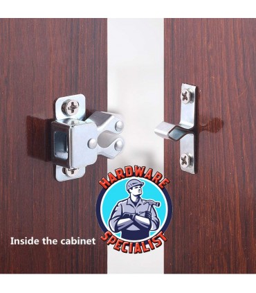 PVC Cabinet Double Roller Door Catch