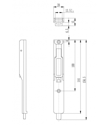 Hardware Specialist 288N Window Casement Flush Bolt Lock