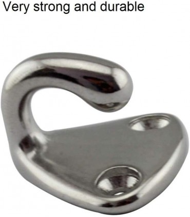 Hardware Specialist 316 Stainless Steel Pad Eye Fender Hook Open Type