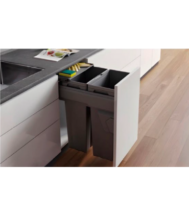 ecoWare DB-MX Multi Compartment Pull Out Cabinet Trash Bin