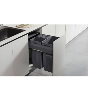 ecoWare DB-MX Multi Compartment Pull Out Cabinet Trash Bin