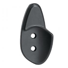ecoWare BK-HROV-DG Aluminium Oval Hanging Rod Bracket - Dark Grey