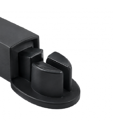 ecoWare BK-TMOV-DG Oval Top Mounting Hanging Rod Bracket - Dark Grey