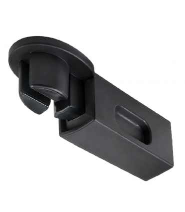ecoWare BK-TMOV-DG Oval Top Mounting Hanging Rod Bracket - Dark Grey